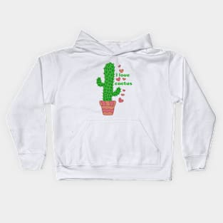 I love cactus Kids Hoodie